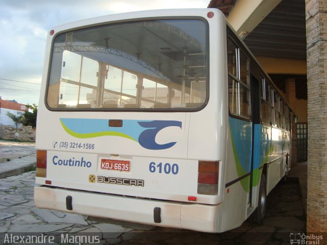 Empresa de Transportes Coutinho 6100 na cidade de São Thomé das Letras, Minas Gerais, Brasil, por Alexandre  Magnus. Número da foto: #768186.