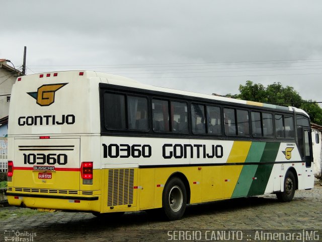 Empresa Gontijo de Transportes 10360 na cidade de Almenara, Minas Gerais, Brasil, por Sérgio Augusto Braga Canuto. ID da foto: 767318.