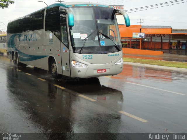 Viação Garcia 7522 na cidade de Londrina, Paraná, Brasil, por Andrey  Lima. Número da foto: #767889.
