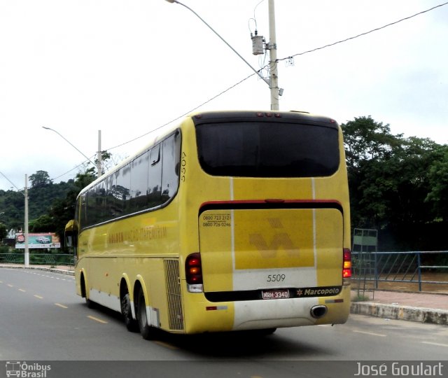 Viação Itapemirim 5509 na cidade de Muriaé, Minas Gerais, Brasil, por José Goulart. Número da foto: #767798.