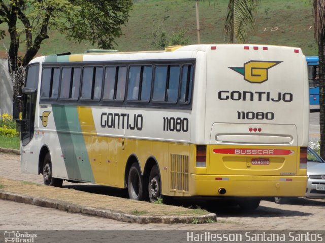 Empresa Gontijo de Transportes 11080 na cidade de João Monlevade, Minas Gerais, Brasil, por Harllesson Santana Santos. Número da foto: #768537.