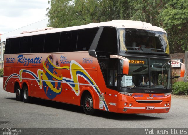 Rizzatti Turismo 3020 na cidade de Santa Maria, Rio Grande do Sul, Brasil, por Matheus Etges. Número da foto: #767804.