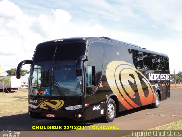 Expresso Nordeste 4480 na cidade de Cascavel, Paraná, Brasil, por Paulo Roberto Chulis. Número da foto: #768131.