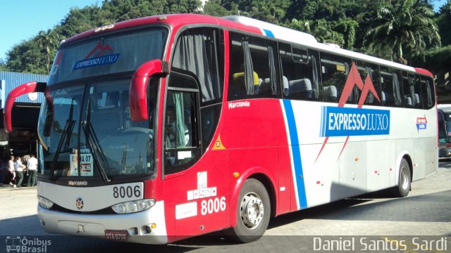 Expresso Luxo 8006 na cidade de Santos, São Paulo, Brasil, por Daniel Santos Sardi. ID da foto: 766917.