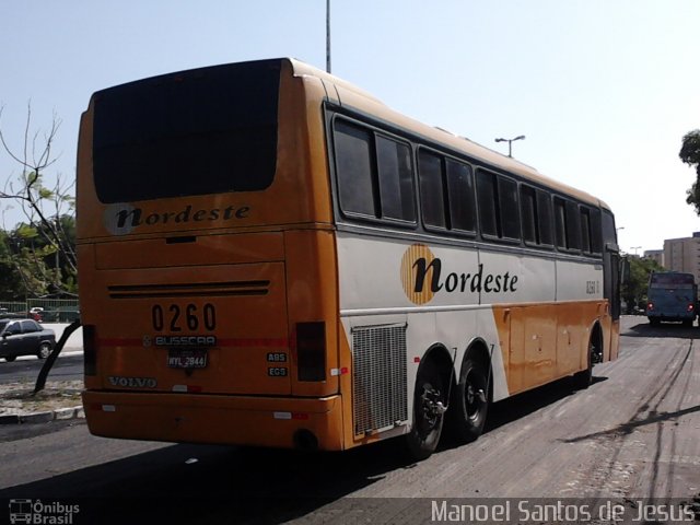 Viação Nordeste 0260 na cidade de Fortaleza, Ceará, Brasil, por Manoel  Santos de Jesus. ID da foto: 769603.