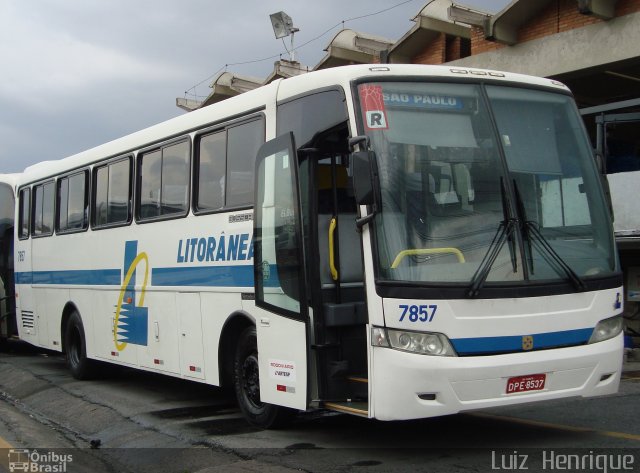Litorânea Transportes Coletivos 7857 na cidade de São Paulo, São Paulo, Brasil, por Luiz  Henrique. Número da foto: #769242.