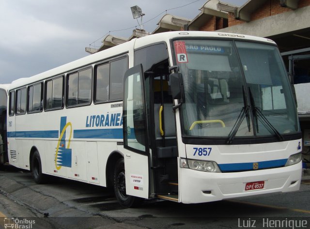 Litorânea Transportes Coletivos 7857 na cidade de São Paulo, São Paulo, Brasil, por Luiz  Henrique. ID da foto: 769242.