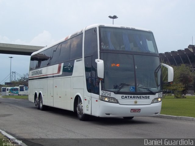 Auto Viação Catarinense 2214 na cidade de Florianópolis, Santa Catarina, Brasil, por Daniel Guardiola. ID da foto: 770254.