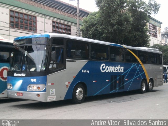 Viação Cometa 7681 na cidade de Rio de Janeiro, Rio de Janeiro, Brasil, por André Vitor  Silva dos Santos. Número da foto: #772282.