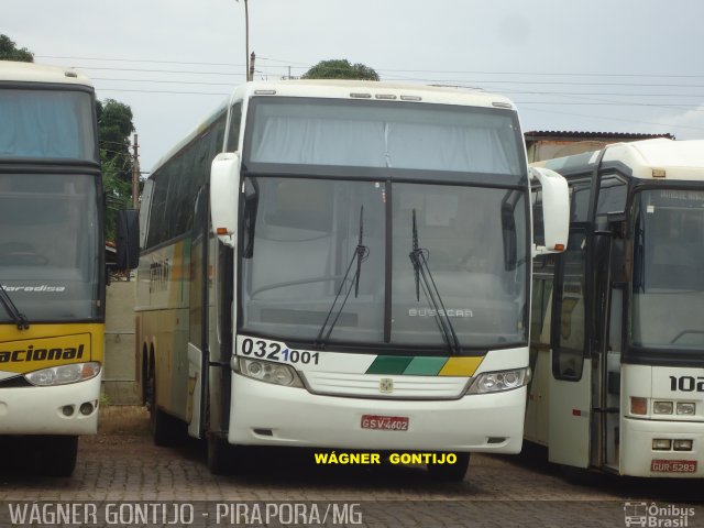 Empresa Gontijo de Transportes 0321001 na cidade de Pirapora, Minas Gerais, Brasil, por Wagner Gontijo Várzea da Palma-mg. ID da foto: 771803.