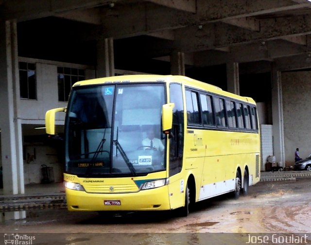 Viação Itapemirim 9027 na cidade de Muriaé, Minas Gerais, Brasil, por José Goulart. Número da foto: #771207.