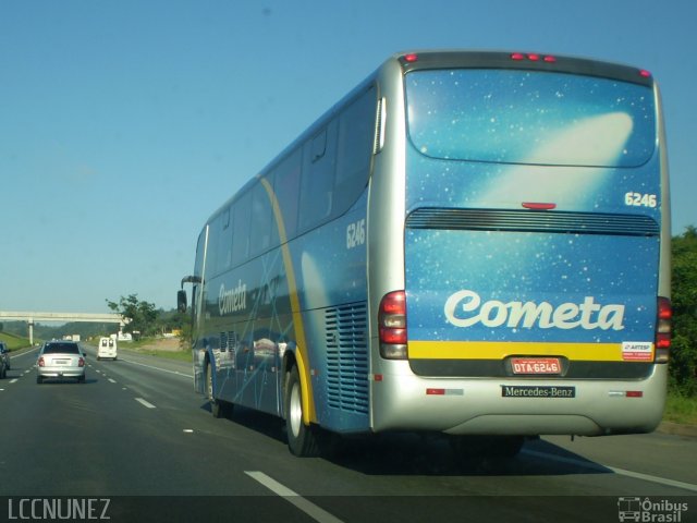 Viação Cometa 6246 na cidade de Mairinque, São Paulo, Brasil, por Luis Nunez. ID da foto: 771103.