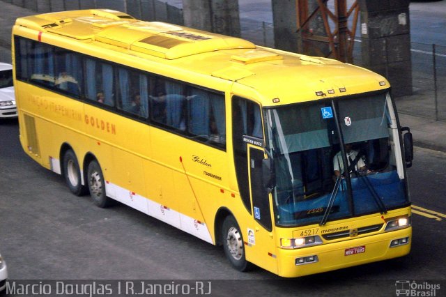 Viação Itapemirim 45217 na cidade de Rio de Janeiro, Rio de Janeiro, Brasil, por Márcio Douglas Ribeiro Venino. ID da foto: 772337.