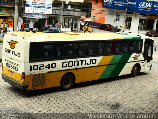 Empresa Gontijo de Transportes 10240 na cidade de Ipatinga, Minas Gerais, Brasil, por Wanderson Vinícius Amorim. ID da foto: 772389.