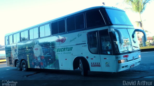 Eucatur - Empresa União Cascavel de Transportes e Turismo 3411 na cidade de Londrina, Paraná, Brasil, por David Arthur. Número da foto: #773093.