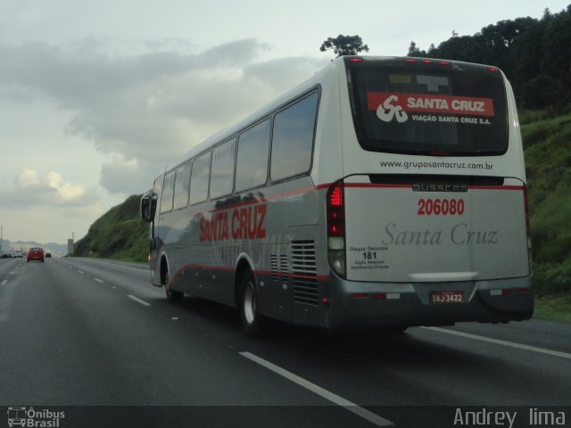 Viação Santa Cruz 206080 na cidade de Campinas, São Paulo, Brasil, por Andrey  Lima. ID da foto: 773224.