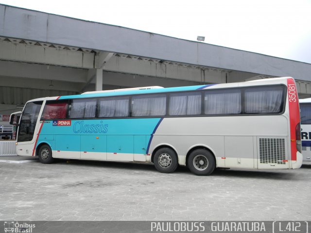 Empresa de Ônibus Nossa Senhora da Penha 35081 na cidade de Guaratuba, Paraná, Brasil, por Paulobuss  Guaratuba. ID da foto: 773692.