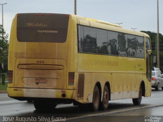 Viação Itapemirim 45247 na cidade de Brasília, Distrito Federal, Brasil, por José Augusto da Silva Gama. Número da foto: #774565.