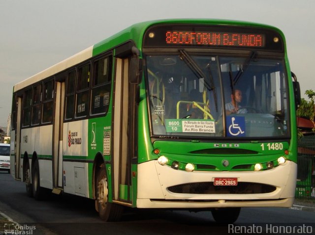 Viação Santa Brígida 1 1480 na cidade de São Paulo, São Paulo, Brasil, por Rafael Santos. ID da foto: 774877.