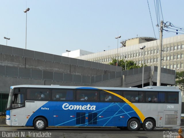 Viação Cometa 7678 na cidade de São Paulo, São Paulo, Brasil, por Daniel Nascimento  Trindade. ID da foto: 1316286.