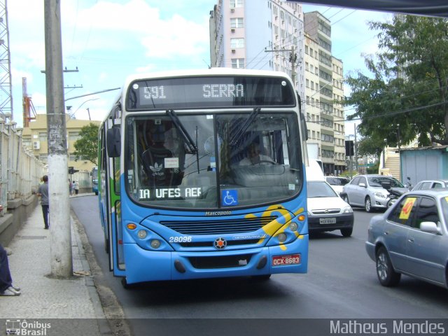 Metropolitana Transportes e Serviços 28096 na cidade de Vitória, Espírito Santo, Brasil, por Matheus Mendes. Número da foto: #1316502.