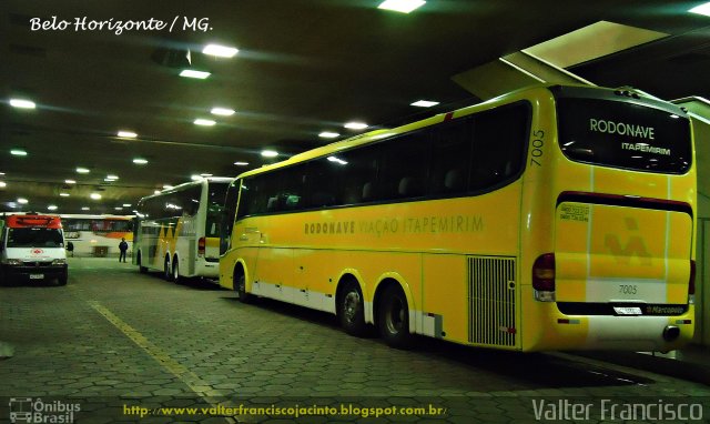 Viação Itapemirim 7005 na cidade de Belo Horizonte, Minas Gerais, Brasil, por Valter Francisco. Número da foto: #1333917.