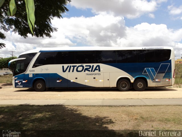 Vitória Transportes 12495 na cidade de Feira de Santana, Bahia, Brasil, por Daniel  Ferreira. Número da foto: #1335776.
