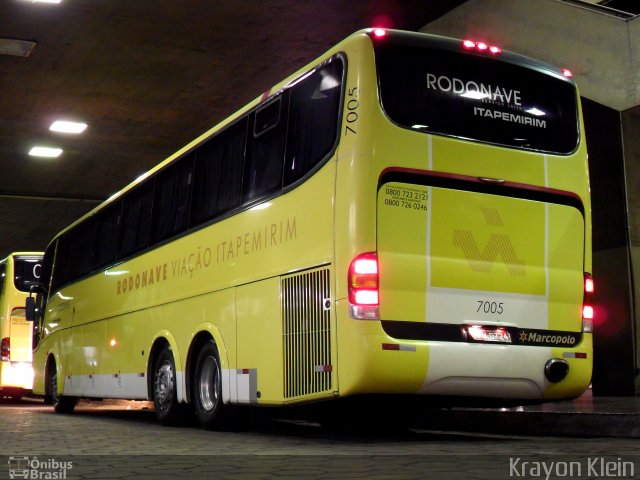 Viação Itapemirim 7005 na cidade de Belo Horizonte, Minas Gerais, Brasil, por Krayon Klein. Número da foto: #1337294.