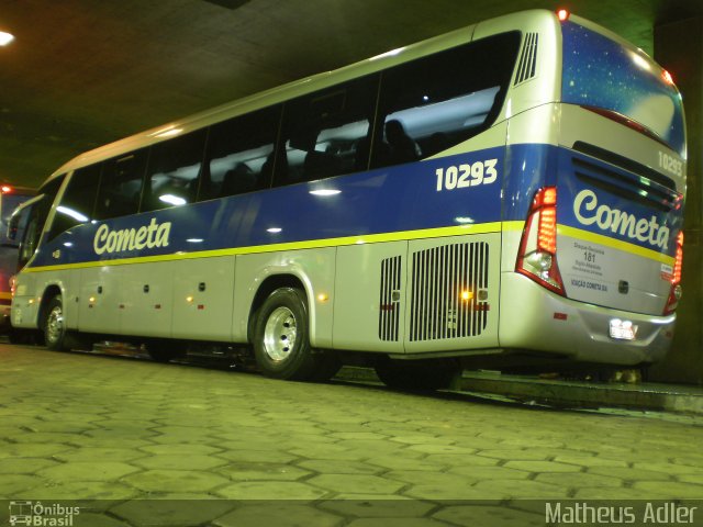 Viação Cometa 10293 na cidade de Belo Horizonte, Minas Gerais, Brasil, por Matheus Adler. ID da foto: 1337776.