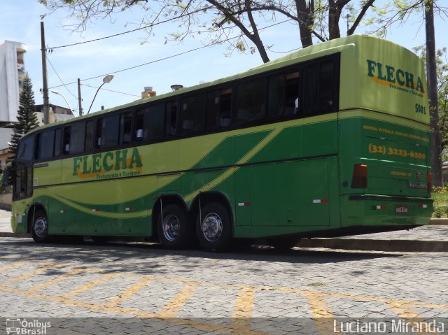 Flecha Turismo 5001 na cidade de Ponte Nova, Minas Gerais, Brasil, por Luciano Miranda. Número da foto: #1338025.