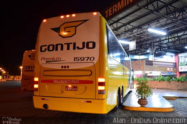 Empresa Gontijo de Transportes 15970 na cidade de Coronel Fabriciano, Minas Gerais, Brasil, por Alan Jeferson Nunes da Silva. Número da foto: #1338824.