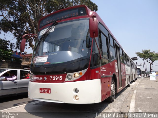 Viação Campo Belo 7 2915 na cidade de São Paulo, São Paulo, Brasil, por Felipe Vitor Paixão Vieira. ID da foto: 1336993.