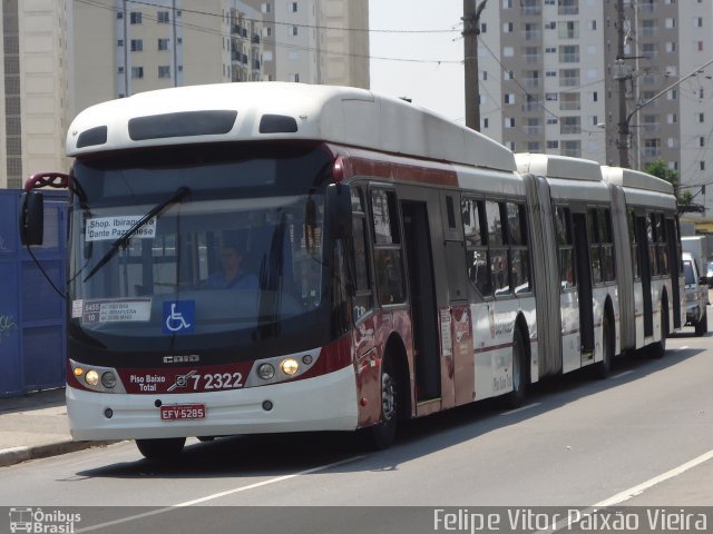 Viação Campo Belo 7 2322 na cidade de São Paulo, São Paulo, Brasil, por Felipe Vitor Paixão Vieira. ID da foto: 1336999.