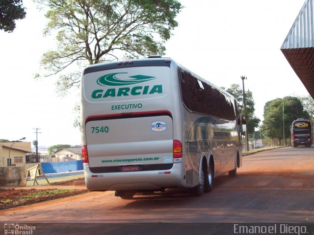 Viação Garcia 7540 na cidade de Arapongas, Paraná, Brasil, por Emanoel Diego.. Número da foto: #1337851.