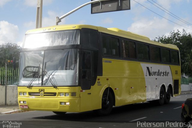 Viação Nordeste 0260 na cidade de Fortaleza, Ceará, Brasil, por Peterson Pedrosa. ID da foto: 1338249.