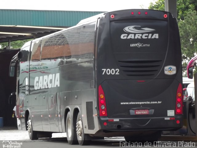 Viação Garcia 7002 na cidade de São Paulo, São Paulo, Brasil, por Fabiano de Oliveira Prado. Número da foto: #1338036.