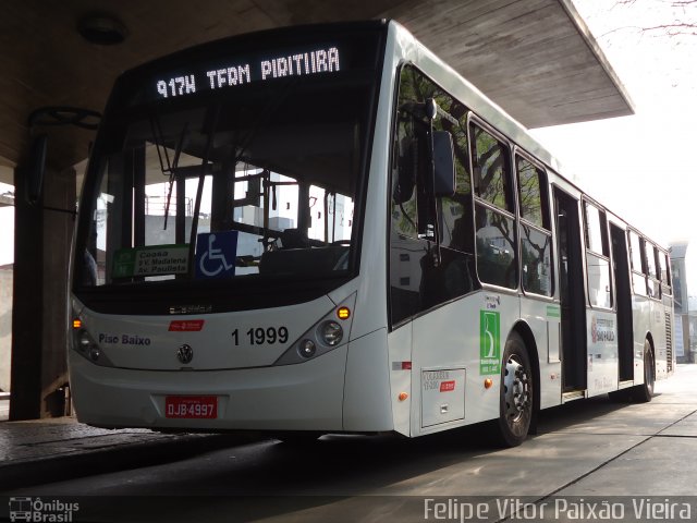 Viação Santa Brígida 1 1999 na cidade de São Paulo, São Paulo, Brasil, por Felipe Vitor Paixão Vieira. Número da foto: #1337007.