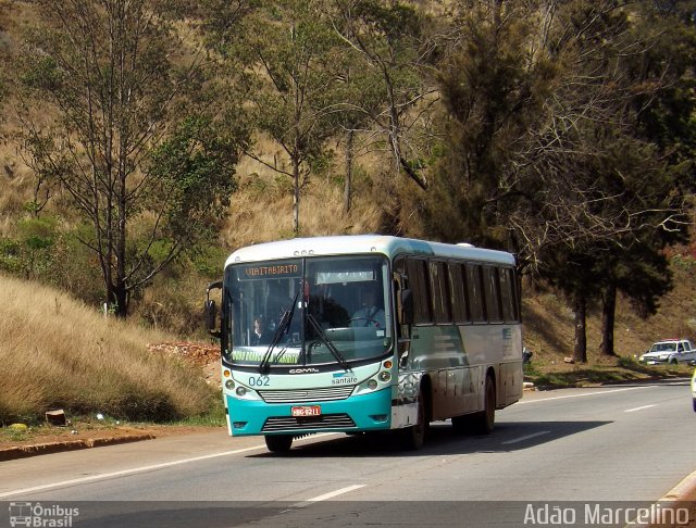 Santa Fé Transportes 062 na cidade de Belo Horizonte, Minas Gerais, Brasil, por Adão Raimundo Marcelino. ID da foto: 1338521.