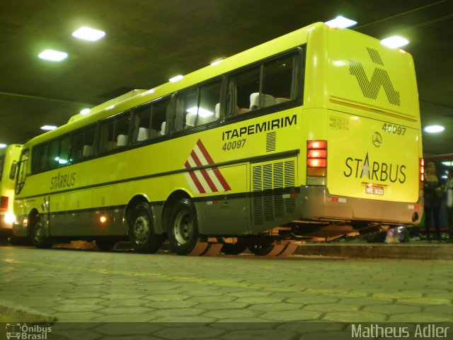 Viação Itapemirim 40097 na cidade de Belo Horizonte, Minas Gerais, Brasil, por Matheus Adler. ID da foto: 1337775.