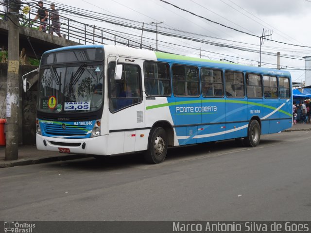 Viação Ponte Coberta RJ 190.046 na cidade de Rio de Janeiro, Rio de Janeiro, Brasil, por Marco Antônio Silva de Góes. Número da foto: #1338725.