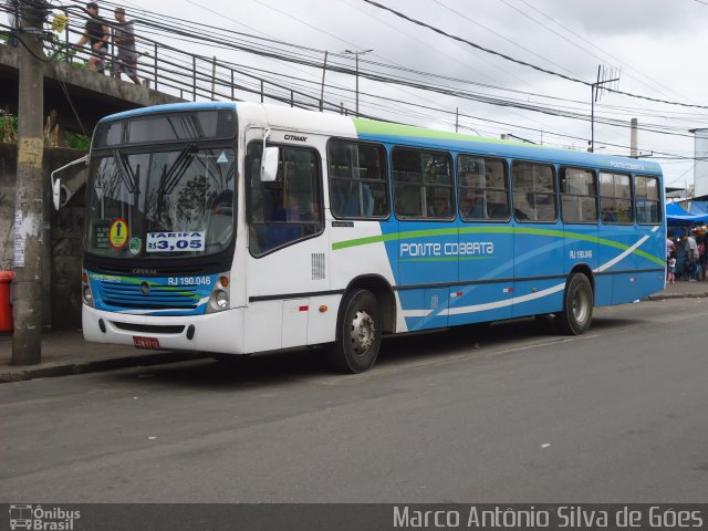 Viação Ponte Coberta RJ 190.046 na cidade de Rio de Janeiro, Rio de Janeiro, Brasil, por Marco Antônio Silva de Góes. ID da foto: 1338725.