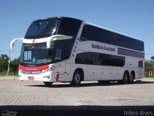 Expresso Embaixador 424 na cidade de Pelotas, Rio Grande do Sul, Brasil, por Felipe Alves. Número da foto: #1340835.
