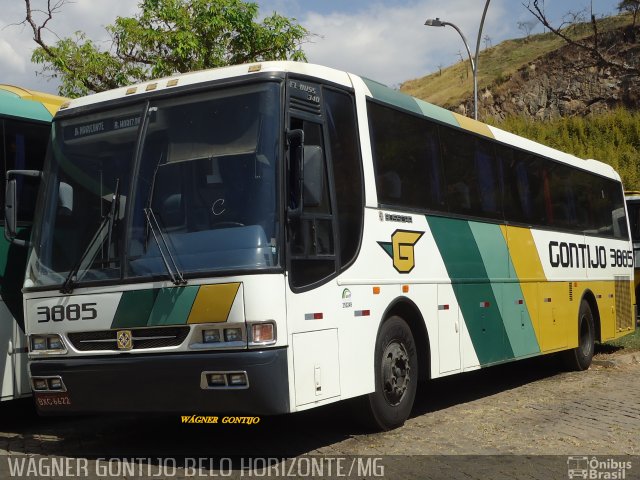 Empresa Gontijo de Transportes 3885 na cidade de Belo Horizonte, Minas Gerais, Brasil, por Wagner Gontijo Várzea da Palma-mg. ID da foto: 1339730.