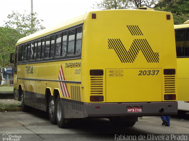 Viação Itapemirim 20337 na cidade de São Paulo, São Paulo, Brasil, por Fabiano de Oliveira Prado. ID da foto: 1339626.