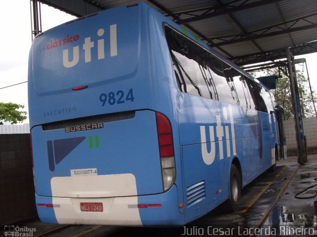 UTIL - União Transporte Interestadual de Luxo 9824 na cidade de Belo Horizonte, Minas Gerais, Brasil, por Julio Cesar Lacerda Ribeiro. ID da foto: 1342227.