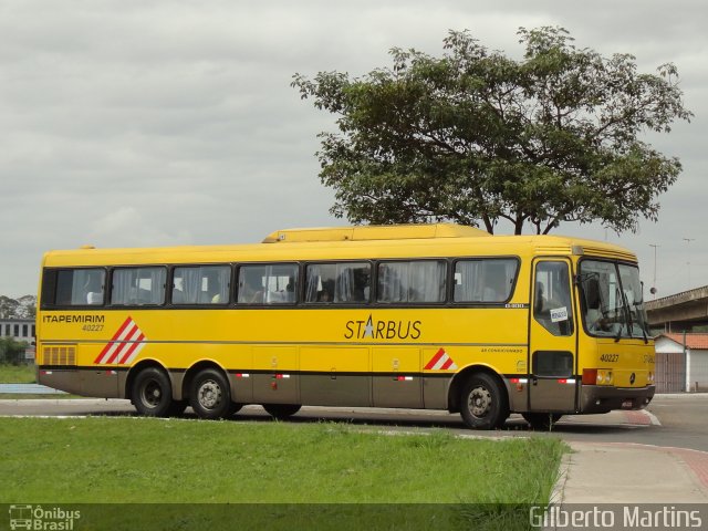 Viação Itapemirim 40227 na cidade de Vitória, Espírito Santo, Brasil, por Gilberto Martins. Número da foto: #1341477.