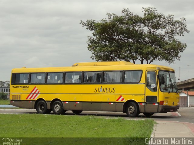 Viação Itapemirim 40227 na cidade de Vitória, Espírito Santo, Brasil, por Gilberto Martins. ID da foto: 1341477.