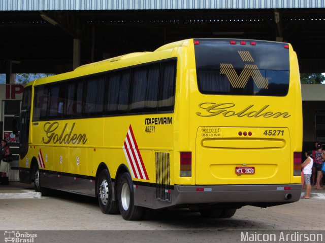 Viação Itapemirim 45271 na cidade de Ipanema, Minas Gerais, Brasil, por Maicon Ardirson. ID da foto: 1343089.