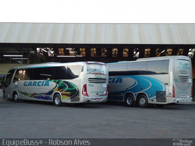 Viação Garcia 7526 na cidade de Paranavaí, Paraná, Brasil, por Robson Alves. ID da foto: 1343014.