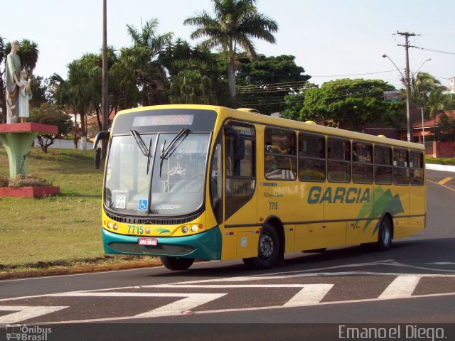 Viação Garcia 7715 na cidade de Cambira, Paraná, Brasil, por Emanoel Diego.. Número da foto: #1341331.